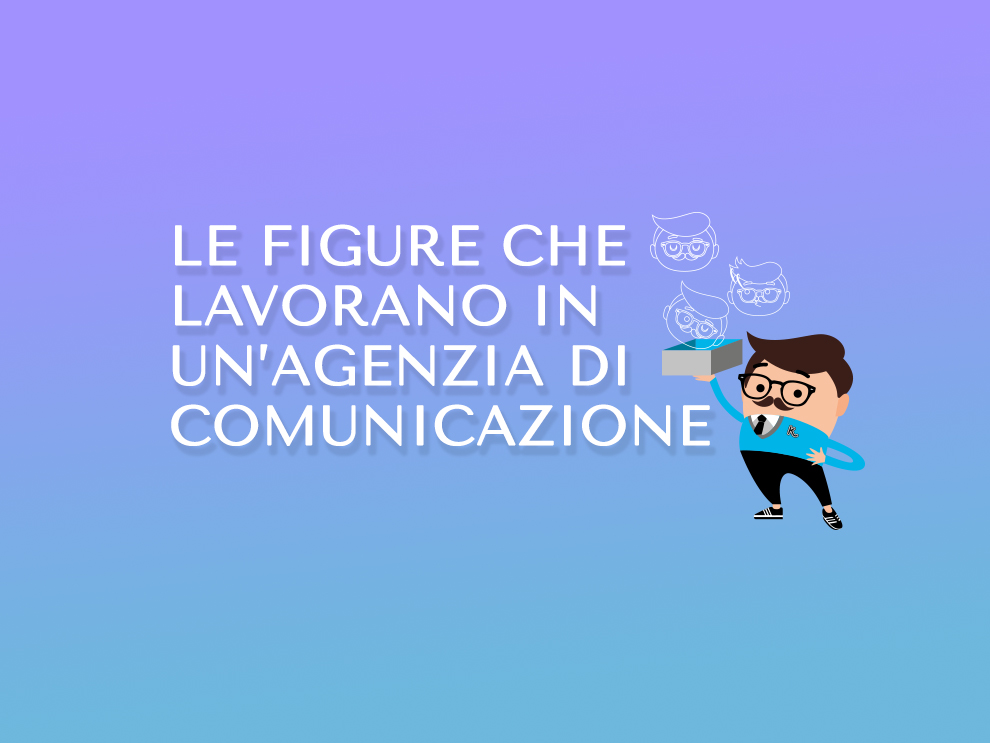 Le figure che lavorano in un'agenzia di comunicazione