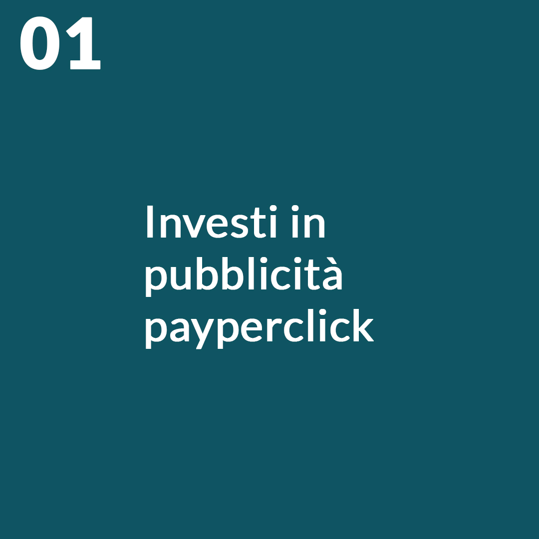 Investi in pubblicità
