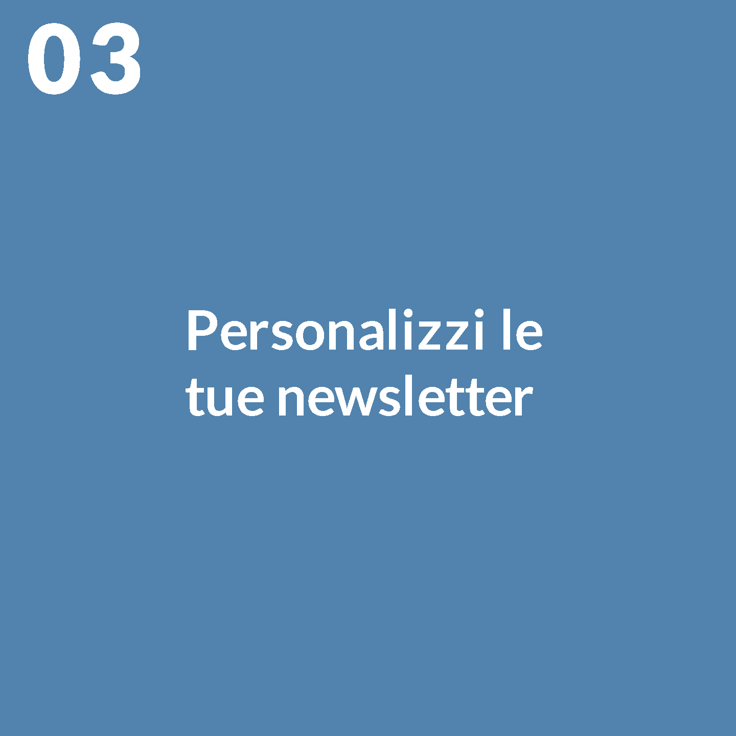 Personalizza newsletter
