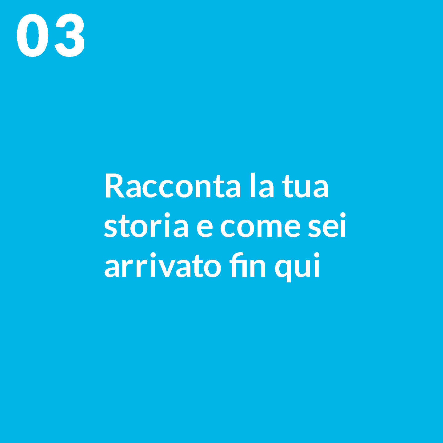Racconta la tua