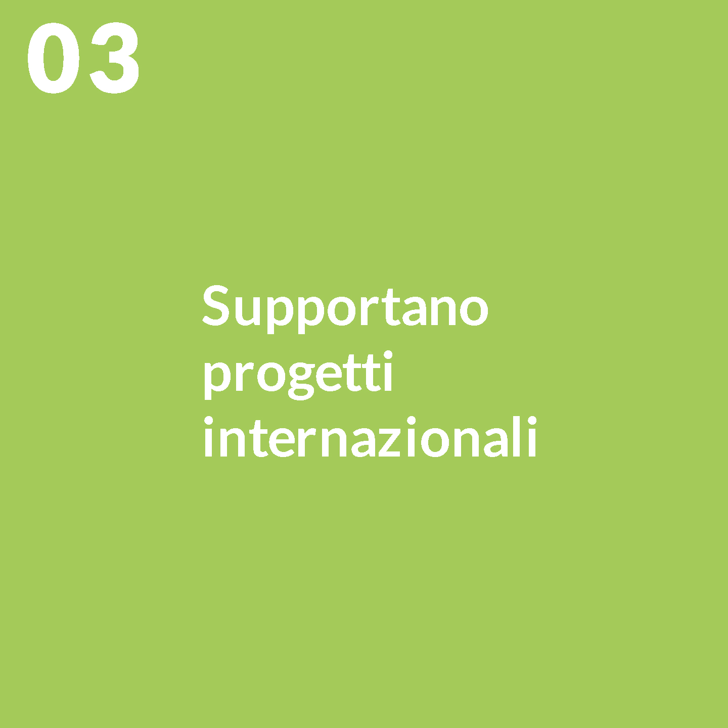 Progetti internazionali