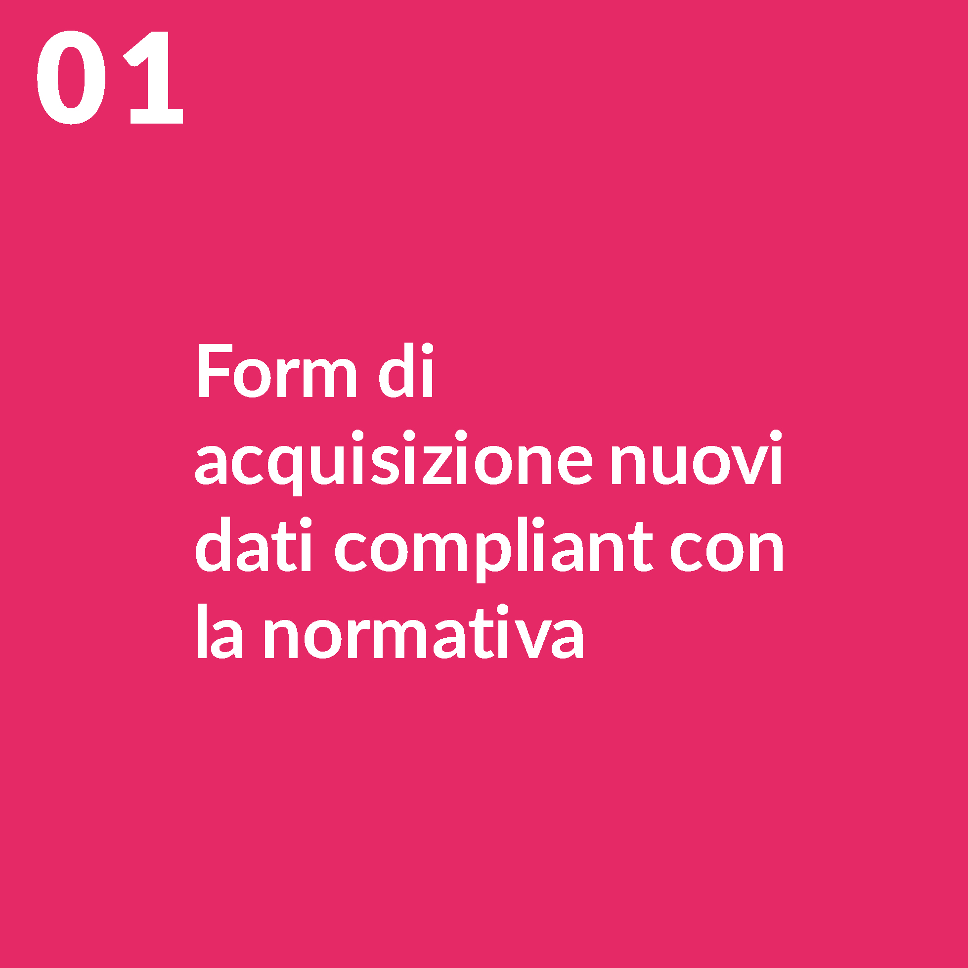 Form acquisizione dati