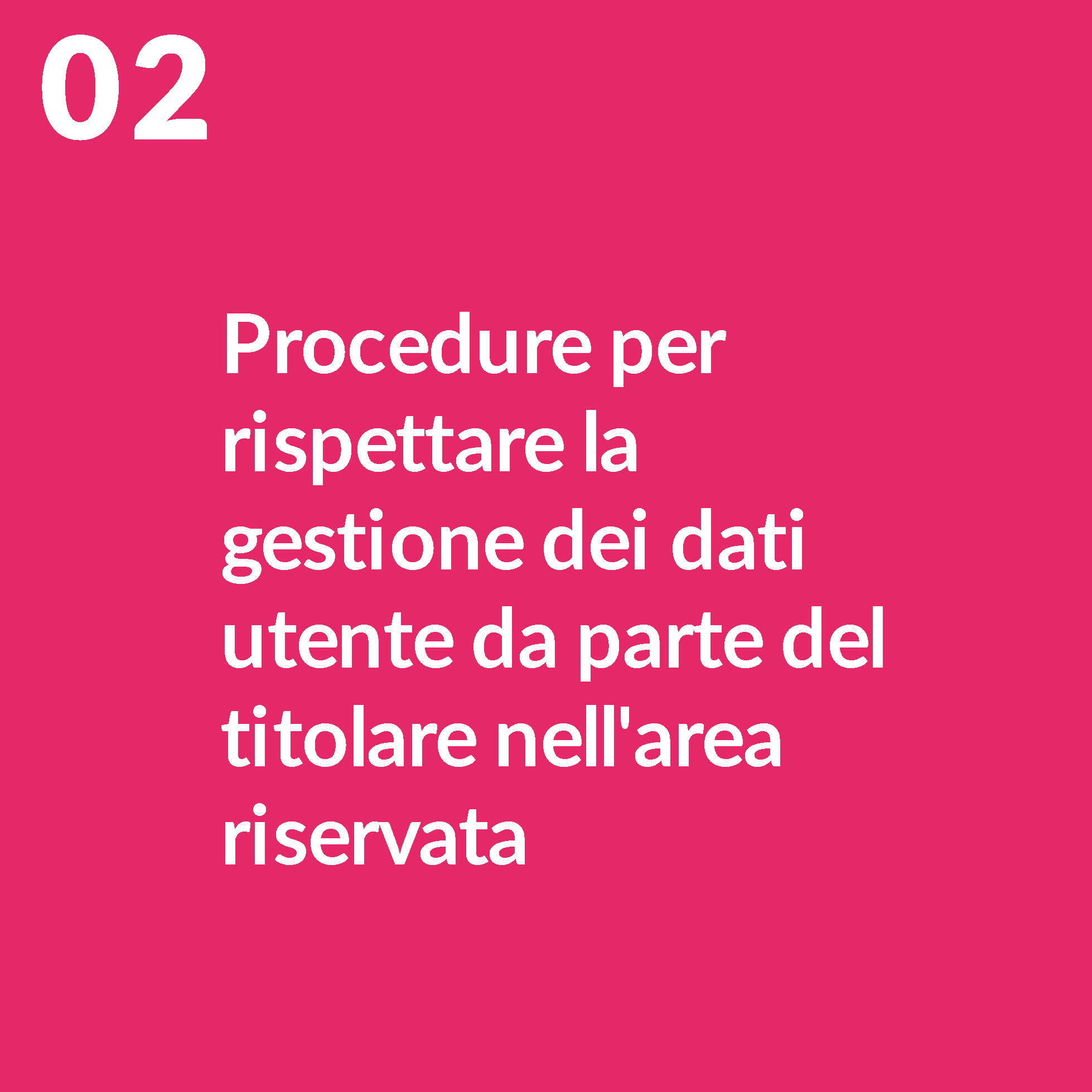 Procedure gestione dati
