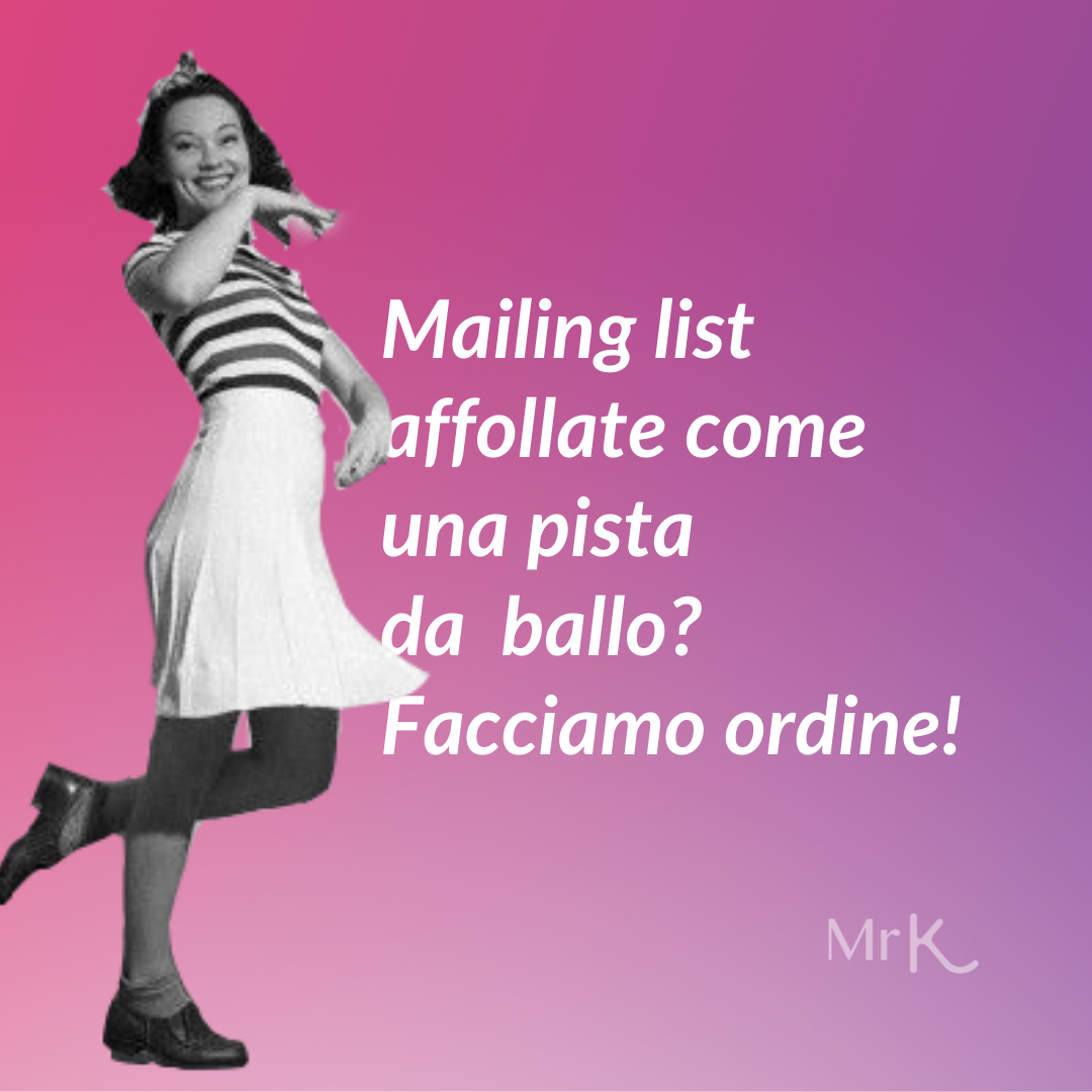 Mailing list: riordina i contatti acquisiti nelle feste