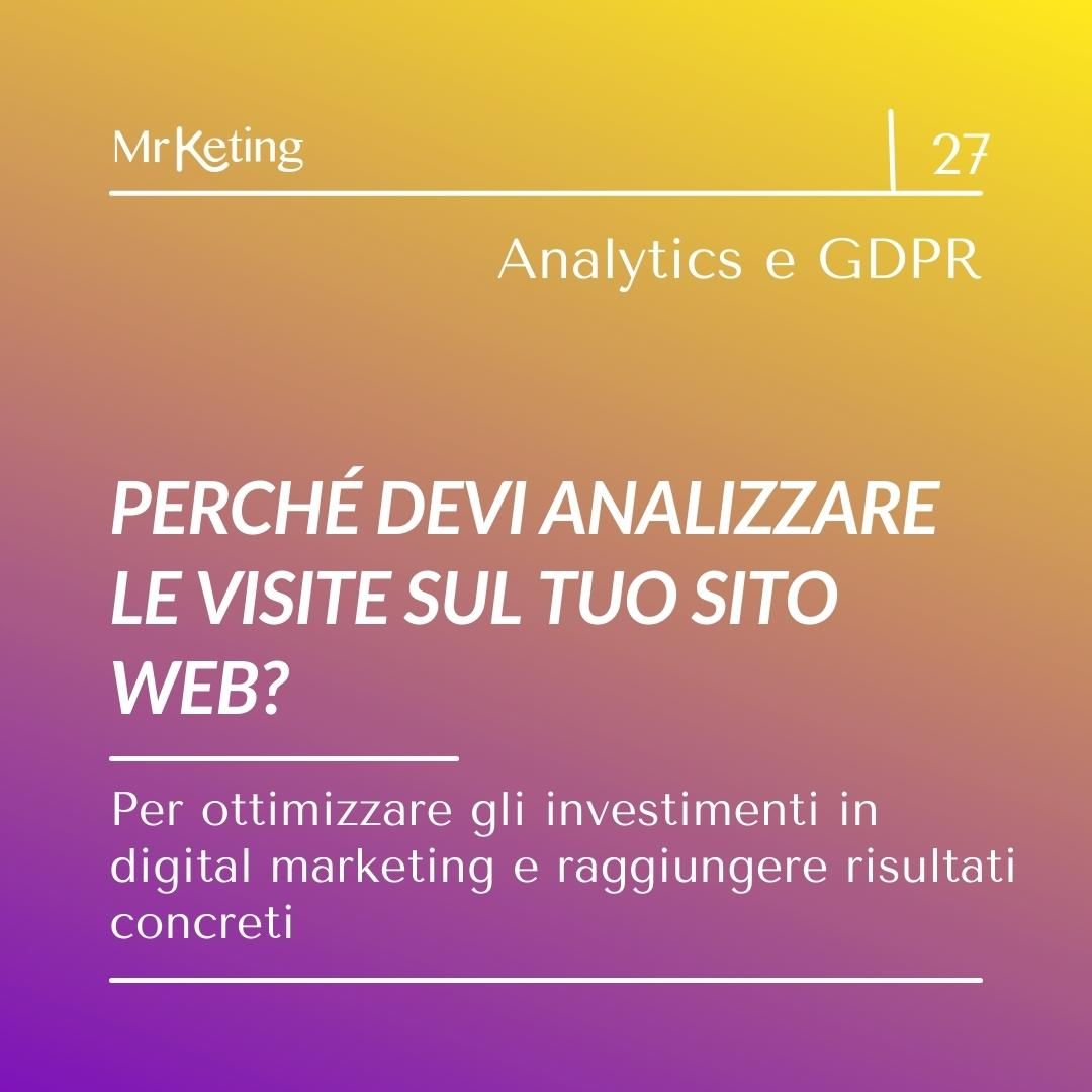 Analytics e GDPR